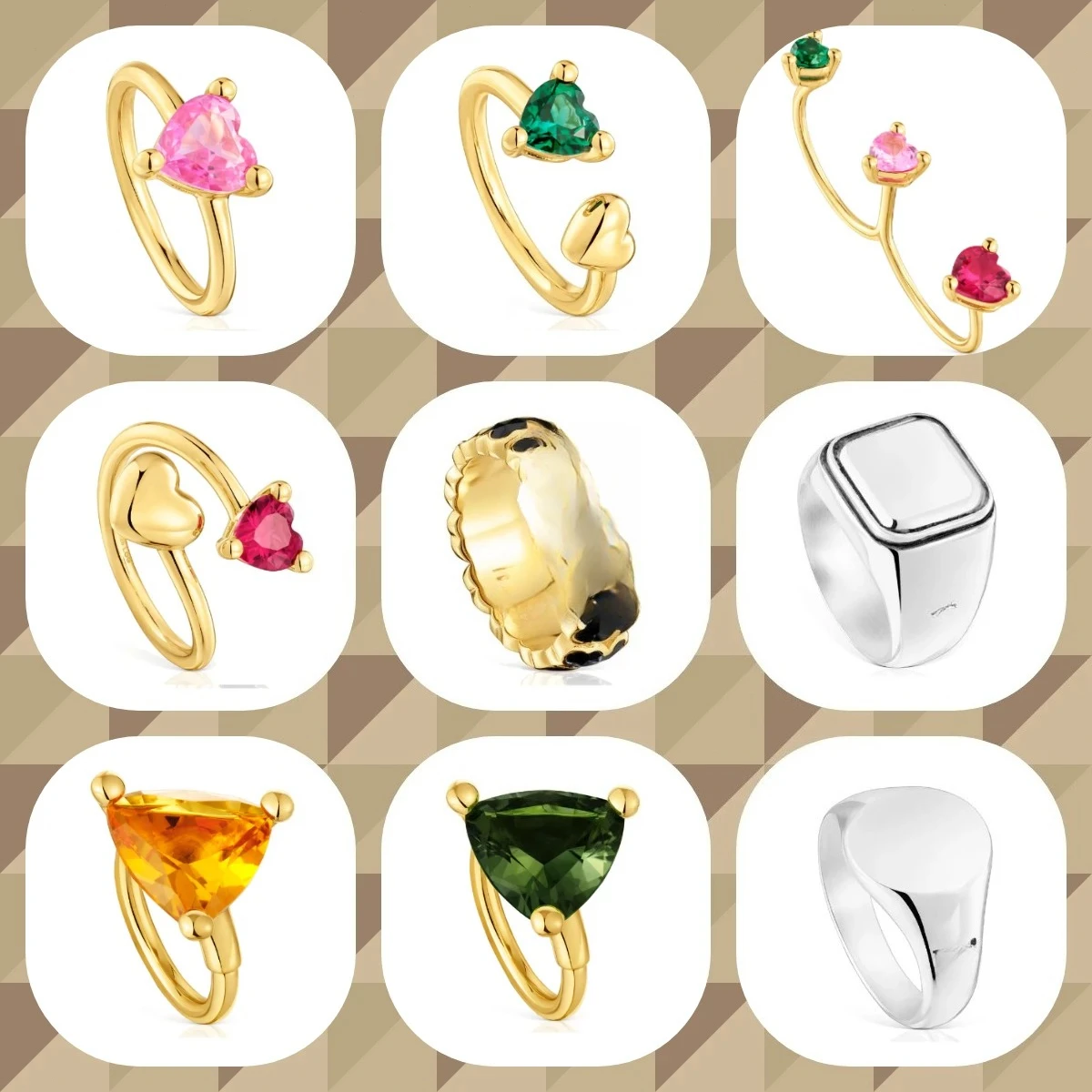 

The new 2025 bear set gemstone ring is the perfect choice for DIY gifts.
