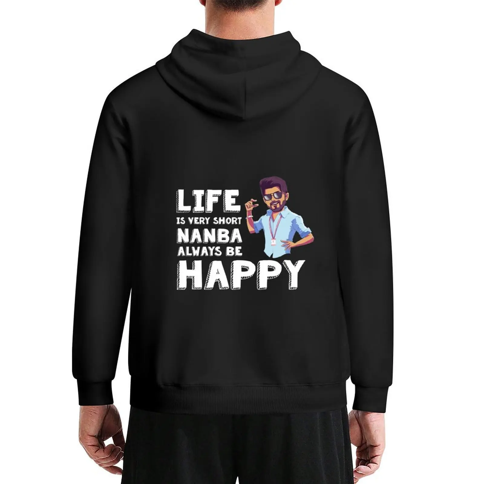 

Master Vijay - Always be happy Hoodie mens designer clothes men's sweat-shirt men wear anime clothing hoodie streetwear