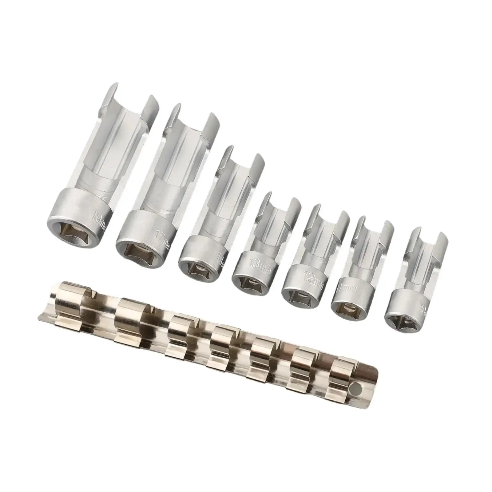Diesel Injectors Fuel Line Socket Wrenches Sturdy Metal Set for 3 8 and 1 2 Screwdriver Car Maintenance
