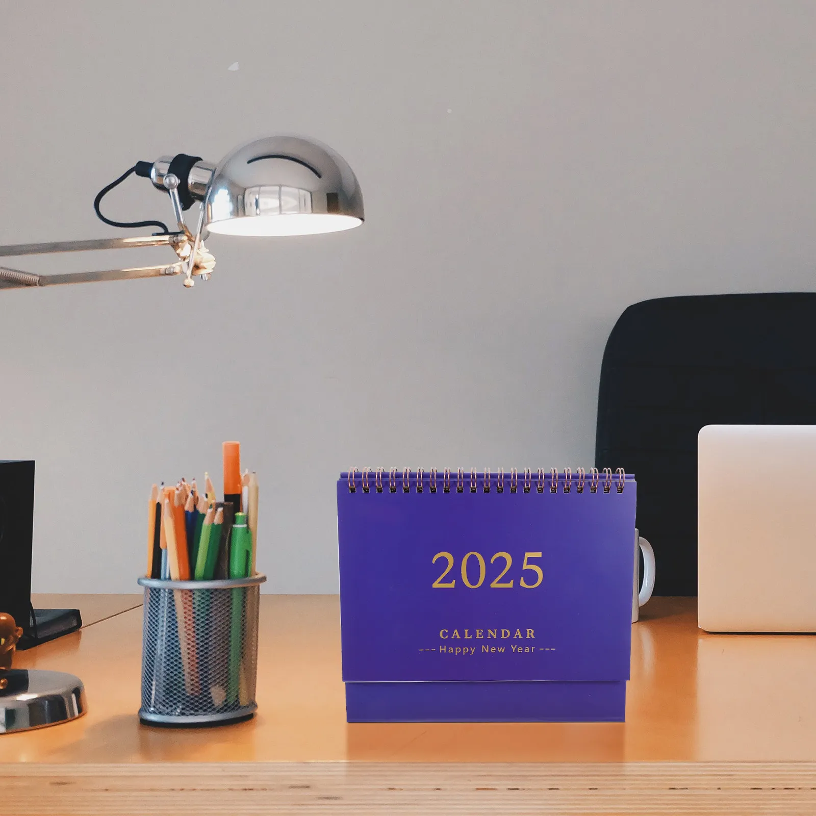

Office Desk Calendar 2024 2025 Minimalist Standing Desktop Calendar Thick Paper Lightweight Portable Decorative Table Decoration