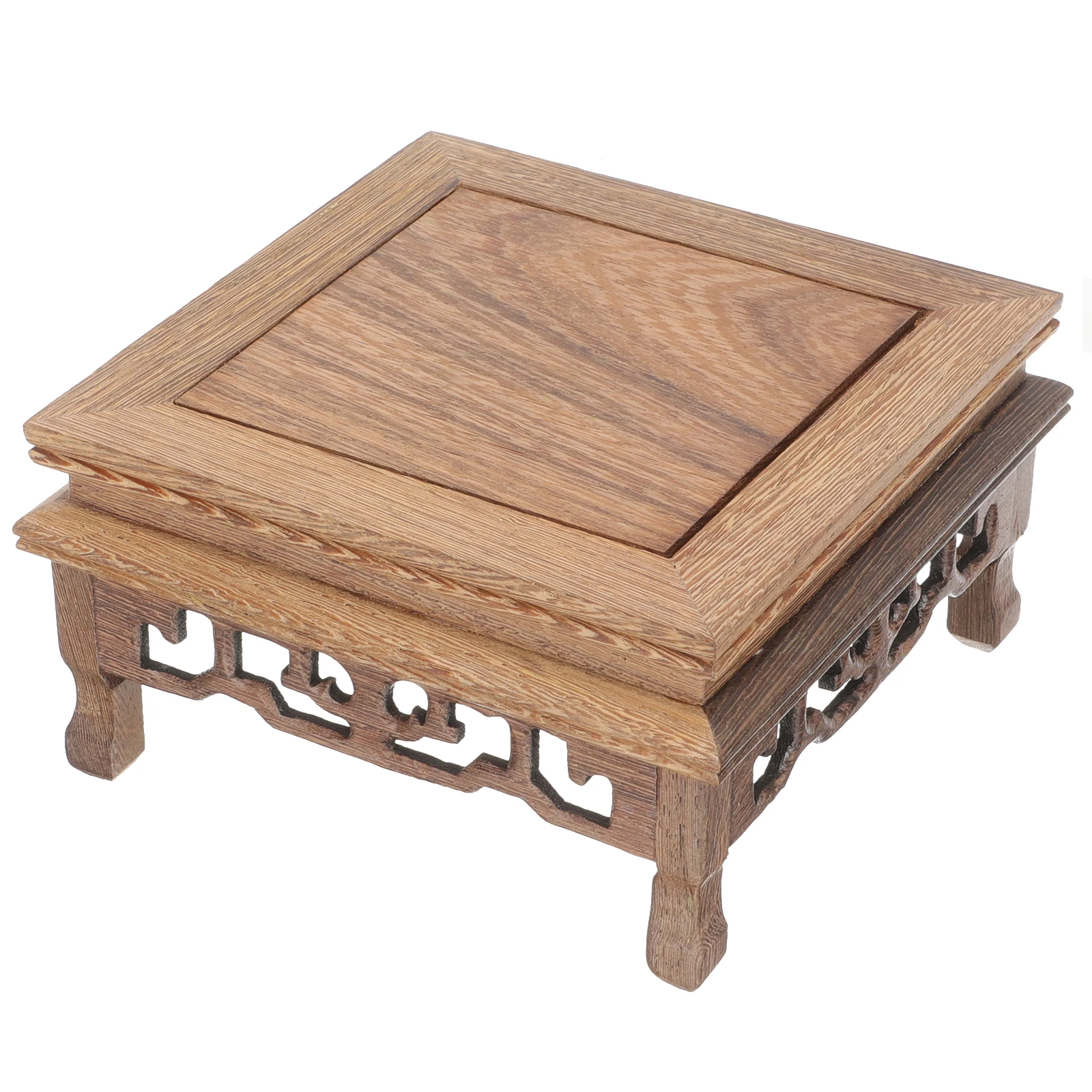 

Wooden Flower Pot Base Chicken Planter Stand Display Pedestal Home Decor Indoor Vase Rustic Style Plant Holder Stable