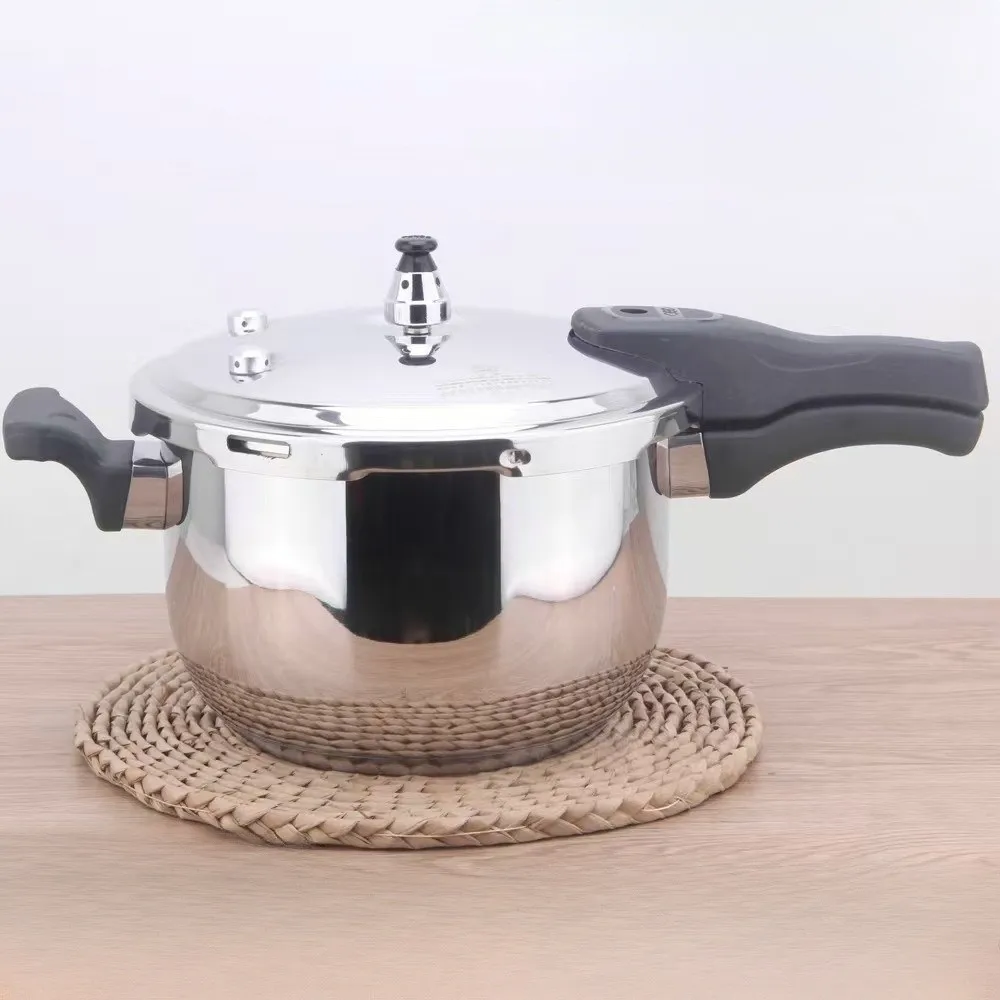 

Stainless Steel Mini Pressure Cooker 18cm Energy Saving Gas Cooker Pot Explosion-Proof Easy to Clean Saucepan Stew Pot