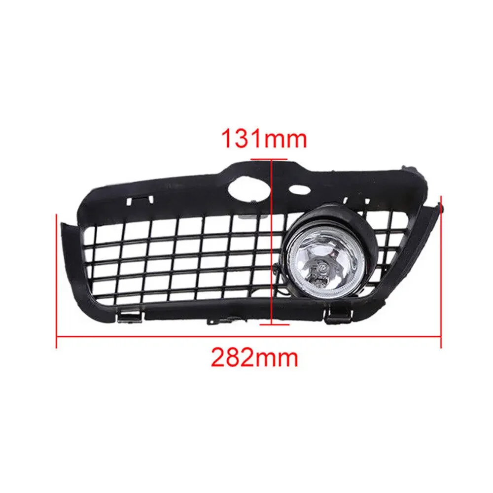 1 Pair Car Bumper LED Fog Light Lamp Grille Grill Cover Protect Set For VW MK3 Golf Jetta 1992 1993 1994 1995 1996 1997 1998