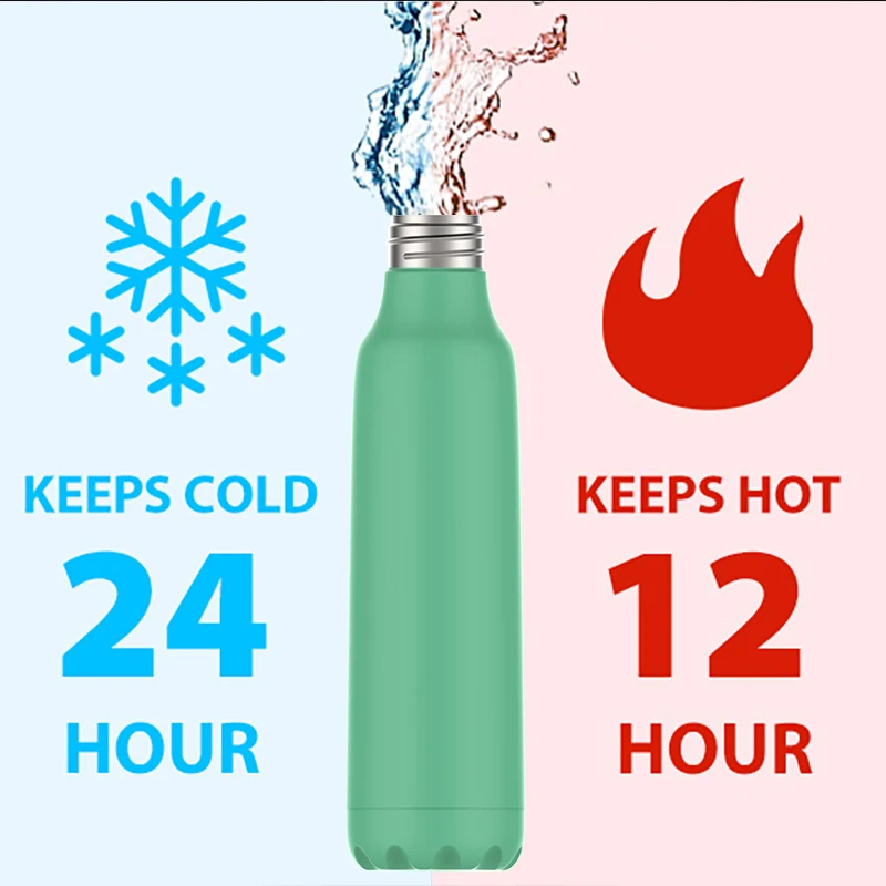 FEIJIAN Stainless Steel Water Bottle Double Wall Vacuum Insulated Sports Water Bottle for Cold and Warm Drinks Christmas Pattern