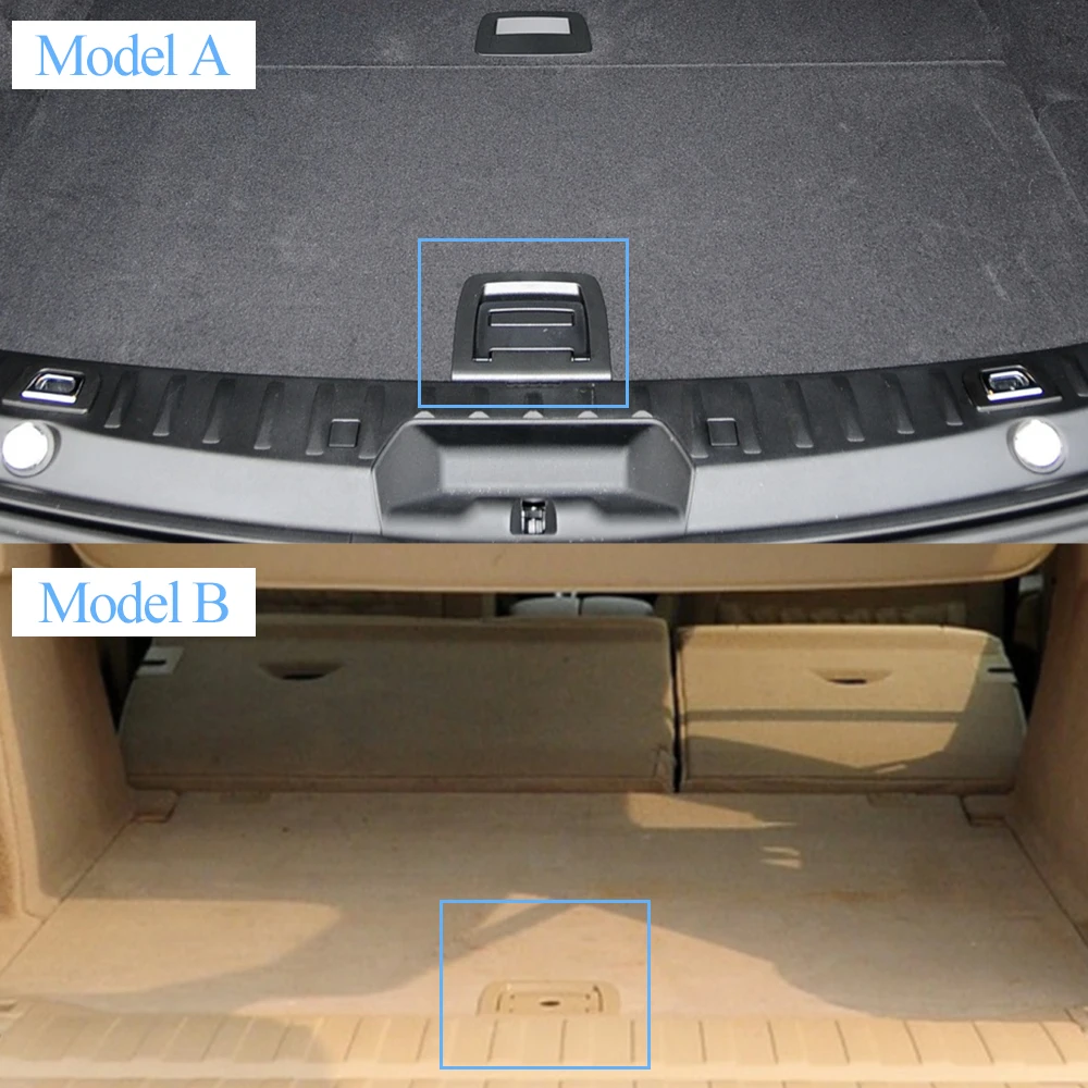 Car Rear Trunk Tail Cover Bottom Plate Mat Floor Carpet Handle For BMW X5 X6 E70 E71 E72 F15 F16 5GT F07 51476958161 51479120283