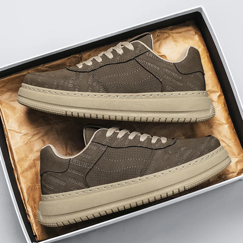 

Мужская вулканизированная обувь, модная персонализированная повседневная обувь для подростков, обувь на платформе с круглым носком на шнуровке, большие размеры, мужская обувь Zapatos