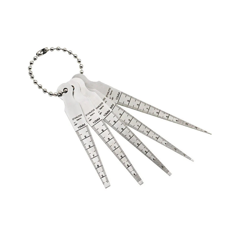 

Stainless Steel Taper Gauge 1-10Mm High Precision Welding Taper Gauge Smooth Polished Bright Clean No Burr Easy Carry Electronic