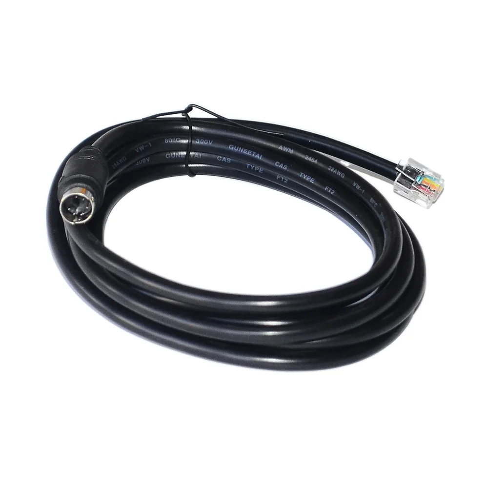 2M MINI DIN 6PIN TO RJ12 6P6C CONNECTOR CABLE FOR FANATEC PEDALS/SHIFTERS TO FANATEC WHEELS KABLE PS/2 TO RJ12 6PIN CABLE