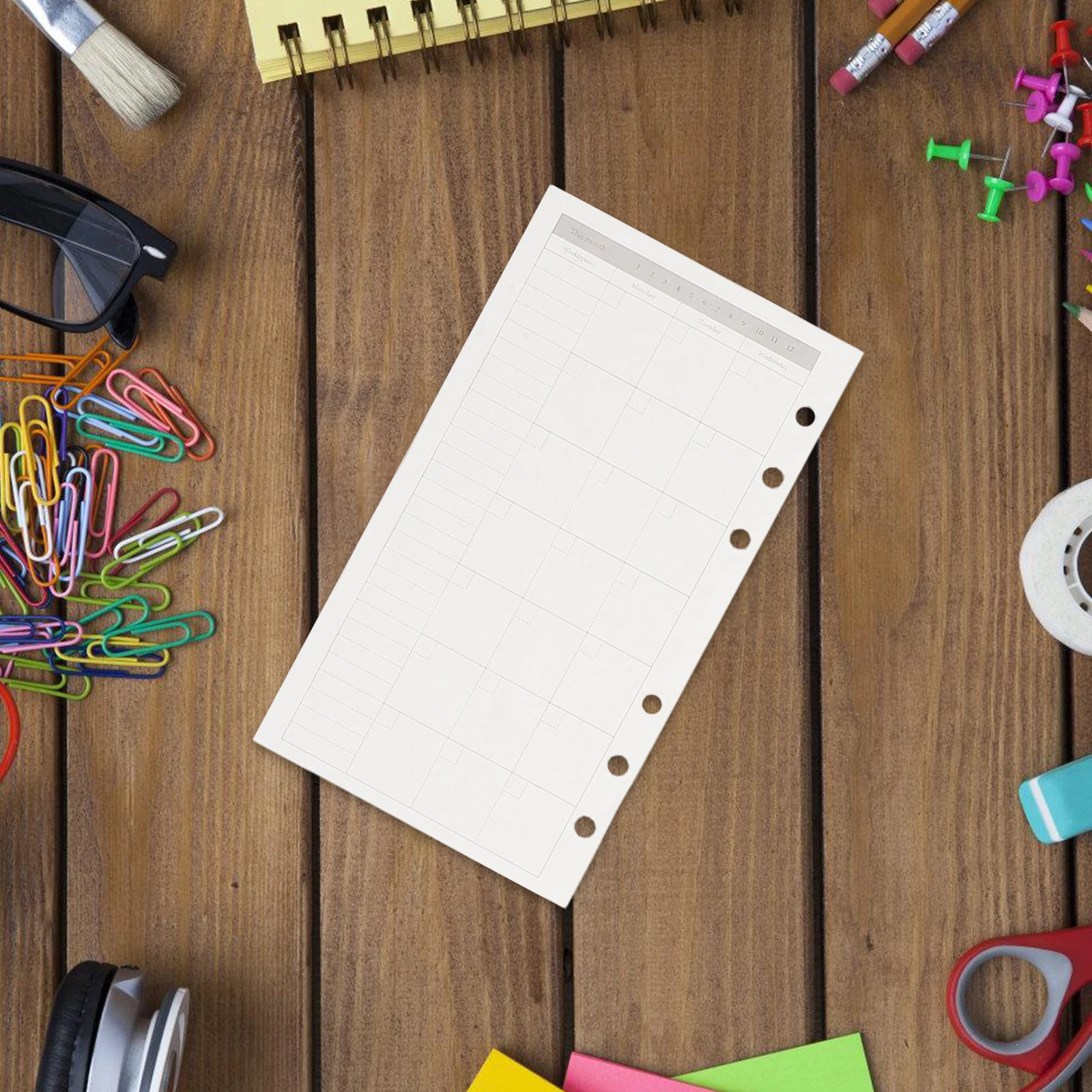 

3 Pcs Loose Leaf Refill Planner Refills 6-hole Insert Paper Filler for Planners