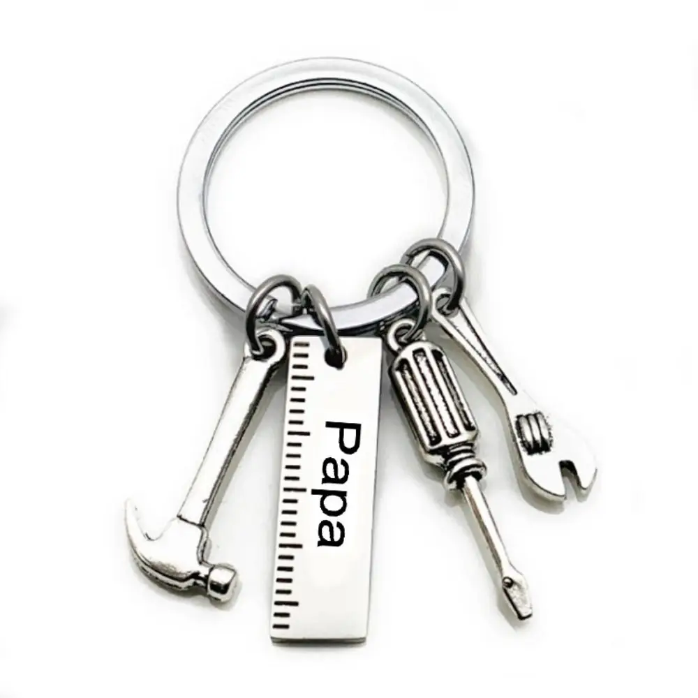 Dad Letters Dad Letters Keychains Hammer Screwdriver Dad Letters Keyring Wrench Papa Father's Day Pendant Father's Day Gifts