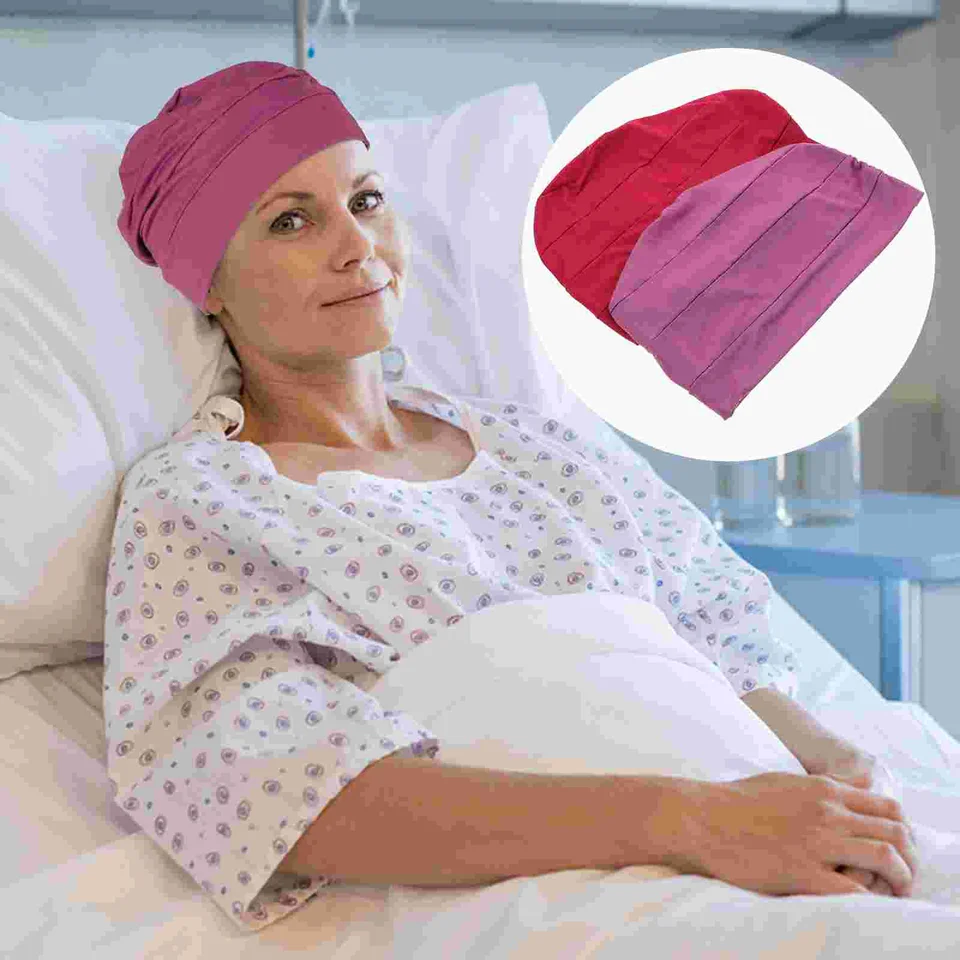 Bonnet En Coton Pour Chimio Femme - Turban Extensible Doux Bonnet De Nuit Perte De Cheveux