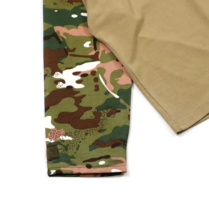 Boy Camouflage Suit Set School Gymnastics Suit Outdoor Summer Camp Activity Training Performance Suit with Belt and Hat