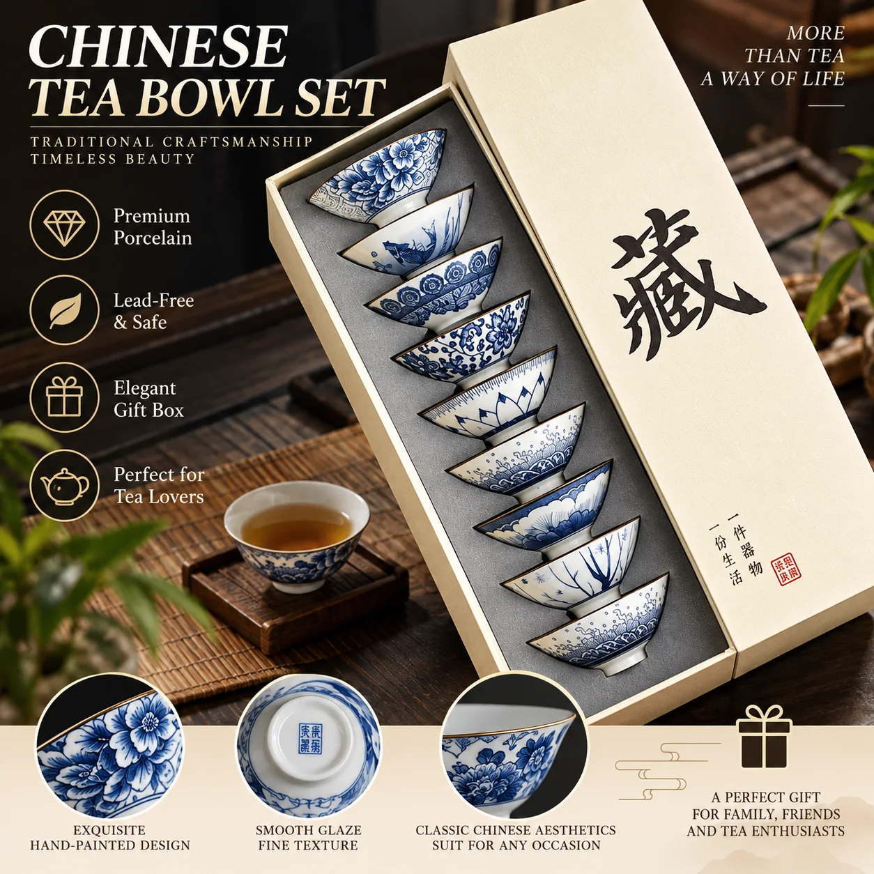 blue-and-white-porcelain-teacups-10-sets-ceramic-kung-fu-small-teacup-single-cup-gift-tea-cup-retro-tea-tasting-hat-cup