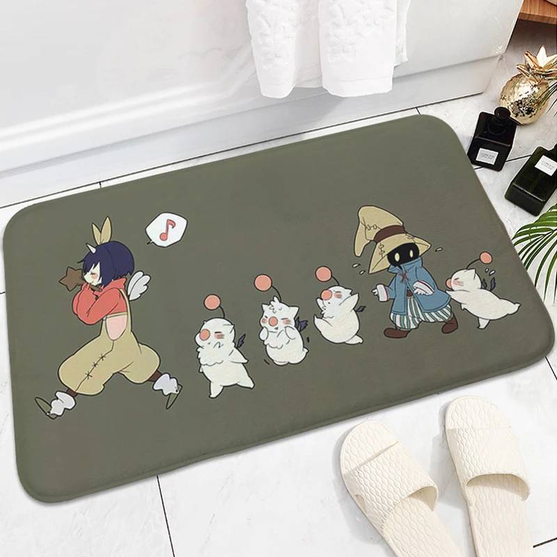 Living Room Floor Carpet Moogle Kitchen Porch Foot Mat Non-slip Custom Doormat Entrance Door Hallway Bedroom Bathroom Rug