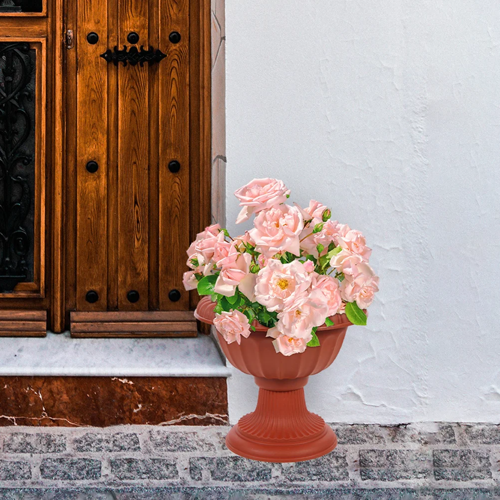 

Европейская винтажная римская урна-кашпо для цветов, декоративная ваза для сада, балкона, дома и улицы