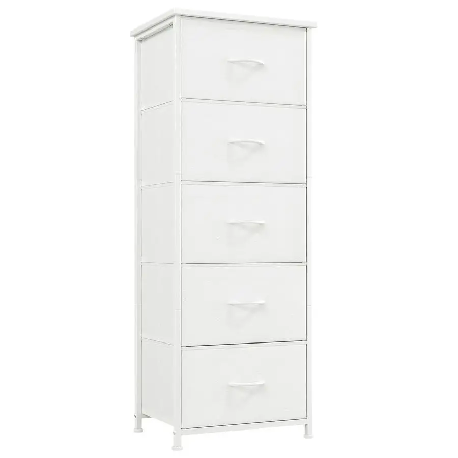 

Высокий комод с ящиками 11.8"D x 16.5"W x 45.1"H, стальной каркас, нетканый материал, для хранения в спальне