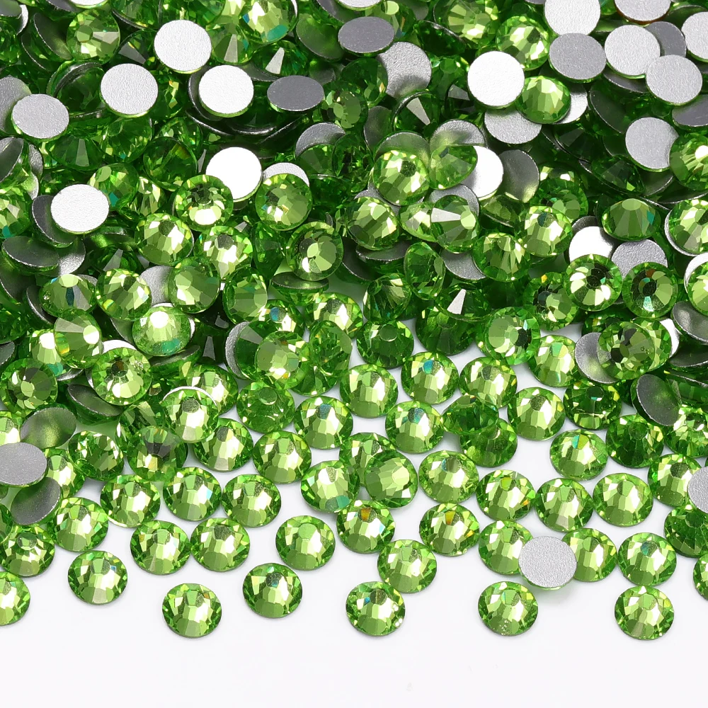 QIIY SS3-SS30 Top Hoge Kwaliteit Glas Steentjes Super Heldere Kristal Niet-hotfix Plaksteen Lijm Op 3D Stenen voor DIY Nail Art