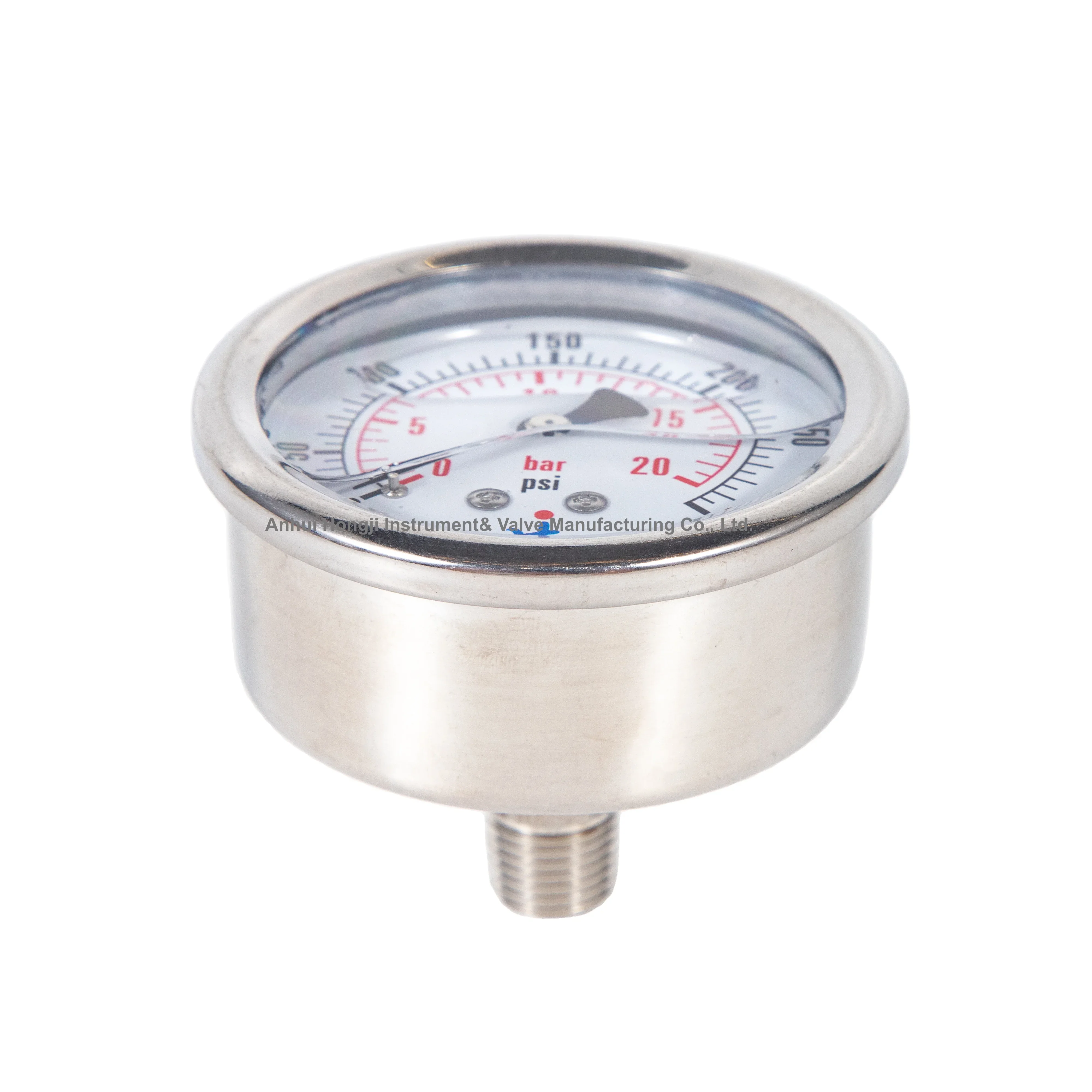 

Goods Frequently-Used Vacuum Pressure Gauge All Stainless Steel Oil Filled Pressure Gauge