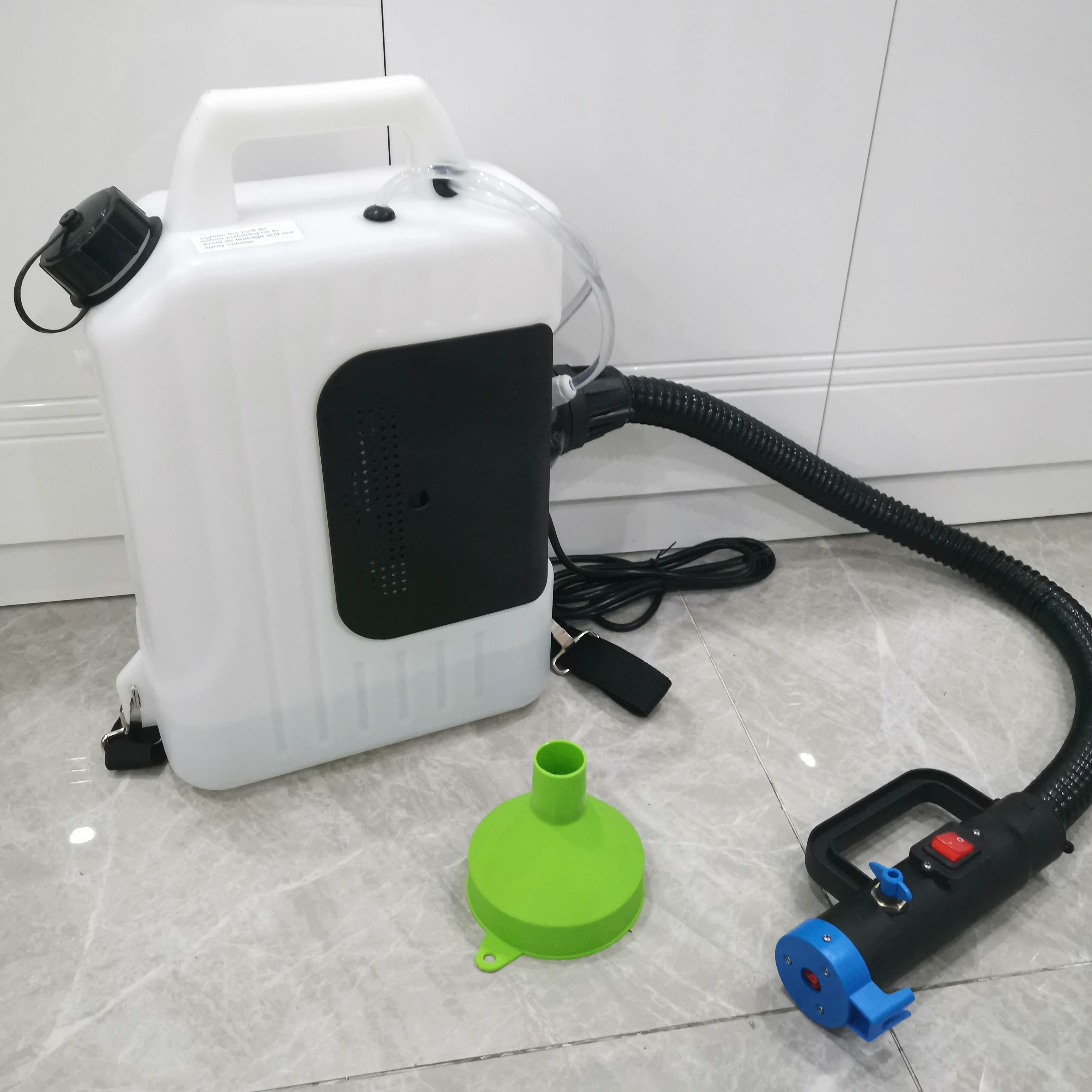 10L Backpack ULV Fogger 1400W, Electric Cold Fogging Machine Ultra Low Volume Disinfection Sprayer, 110V/220V