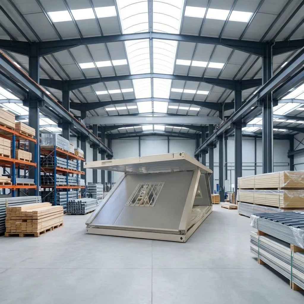 Folding Container House Prefab 20ft 40ft Expandable Steel Sandwich Panel Modern Design