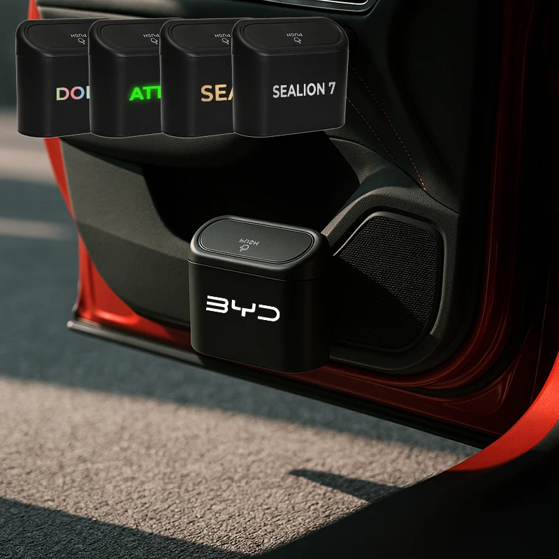 

Compact Car Organizer Multi Use Trash Bin Lid Door Seat Console For BYD Seal Sealion7 Seal-U Atto 3 Atto 2 Dolphin Tang