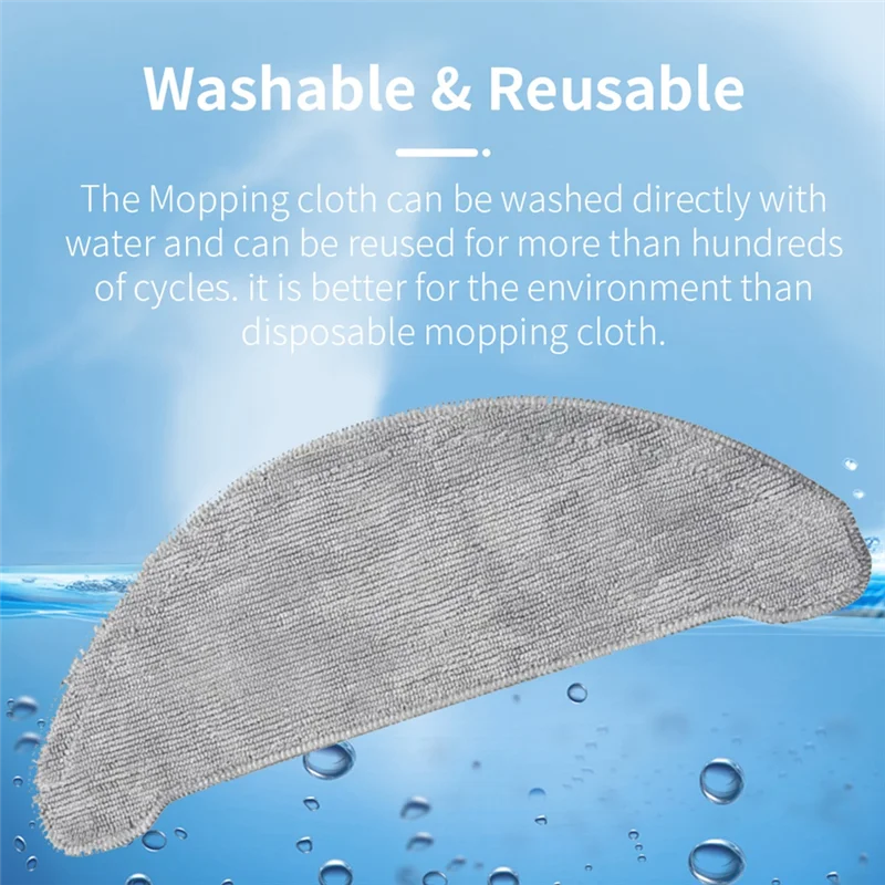 ABBK-قطع غيار لـ XCLEA H30 Plus/H40 Plus جهاز آلي لتنظيف الأتربة فرشاة جانبية رئيسية فلتر Hepa ممسحة قماش كيس لجميع الغبار