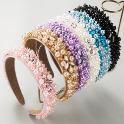 Handwoven Beaded Headbands From Europe and America, Baroque Studded Headbands, Simple and Fashionable, Versatile Hair Accessorie