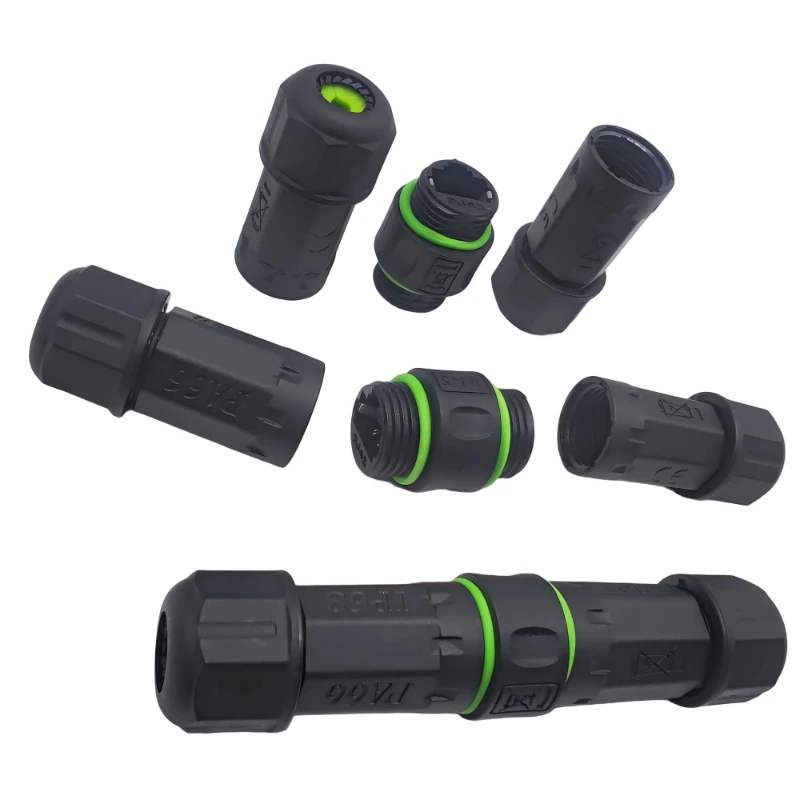 10 Gigabit RJ45 Ethernet Cable Connector Waterproof IP68 Network Plug Straight RJ45 Adapter Outdoor Surveillance POE Extender
