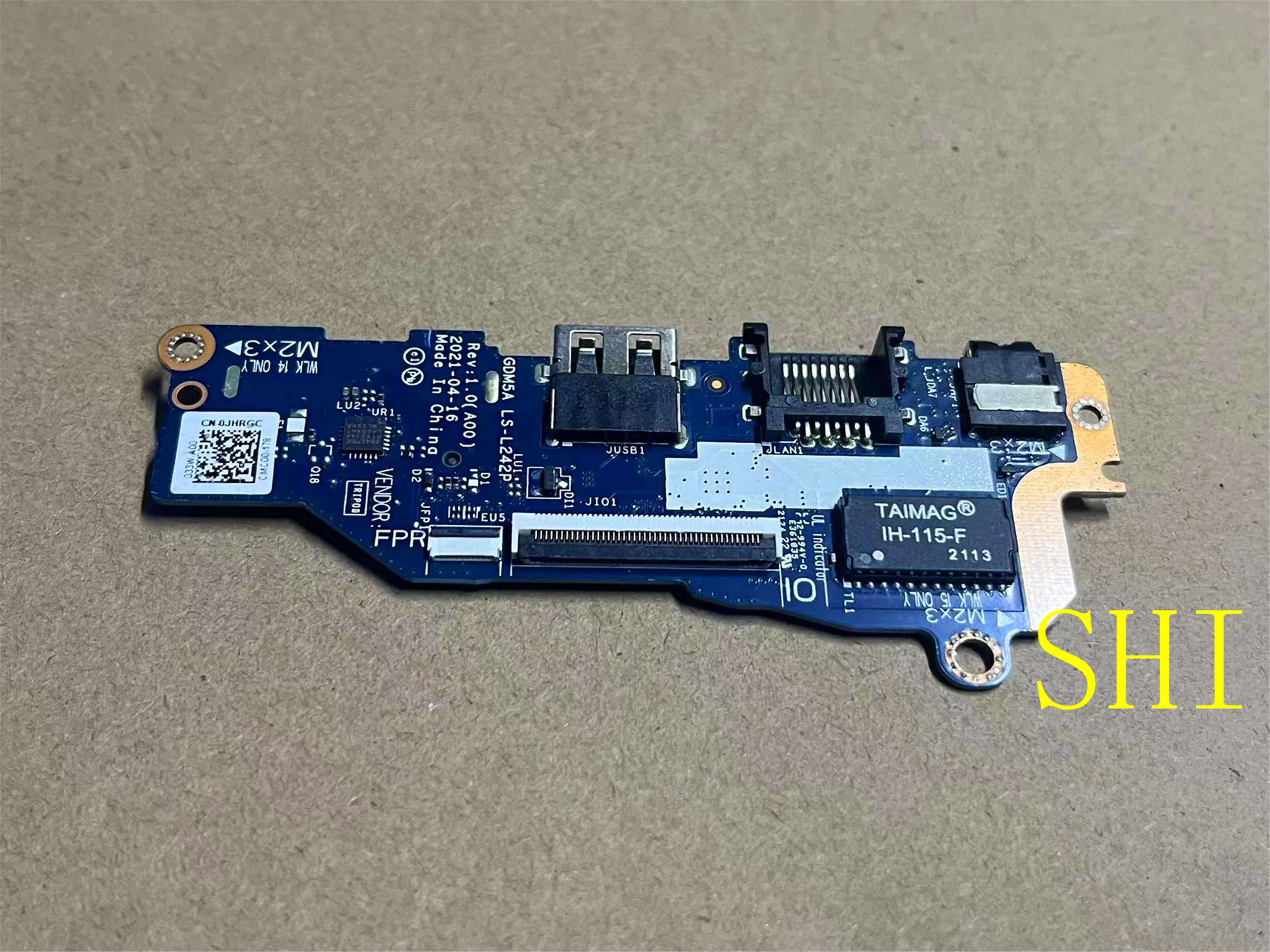 

LS-L242P FOR Dell Inspiron 3510 3515 SWITCH POWER BUTTON USB AUDIO BOARD GDM5A Free shipping