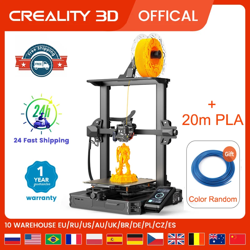 Creality 3D Printer Ender-3S 1Pro Official CR Touch Automatic Levelling High-performance Printer With 32Bit Silent Machine