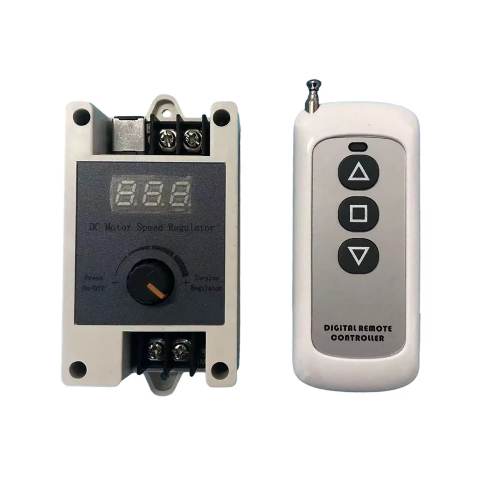 

DC 6V-28V DC Brush Motor Governor PWM Stepless Speed Control Switch 5A Wireless Remote Control Motor Speed Controller with Power