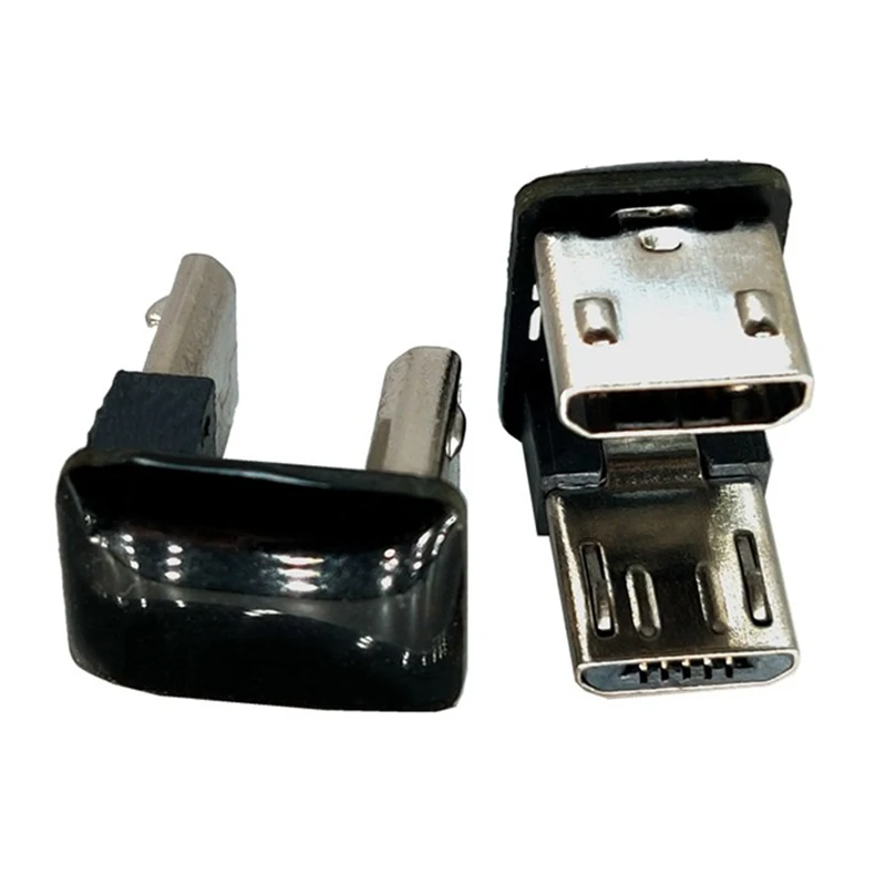 90 Degree U‑Shaped Elbow Micro USB Female To Male Adapter Converter Right Angle Micro USB Connector For Android Samsung Huawei