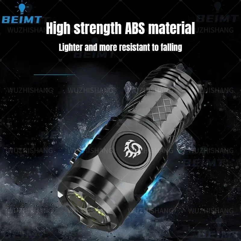 10000LM 3*SST20 LED Flashlight Built-in18350 Super Bright Torch Rechargeable USB Light Waterproof with Magnet for Hiking Camping