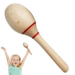 Maracas Party Favors Adult Shakers Musical Instruments Beech Wood Professional Rumba Shakers Noisemaker Toys For Parties Games