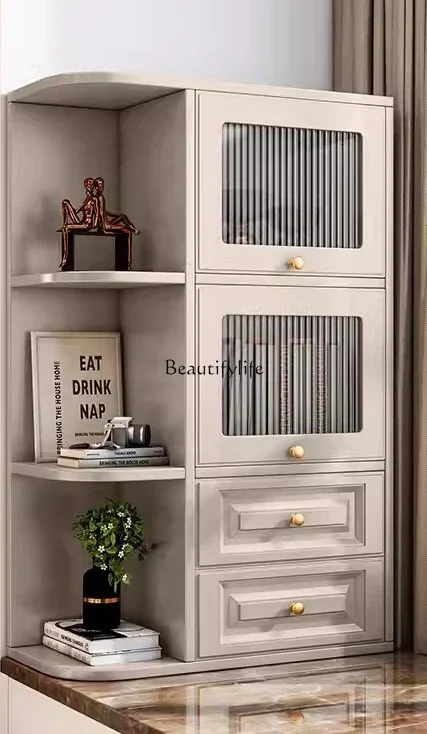 Bay Window Storage Small Bookcase Bedroom Balcony Storage Corner Storage Cabinet