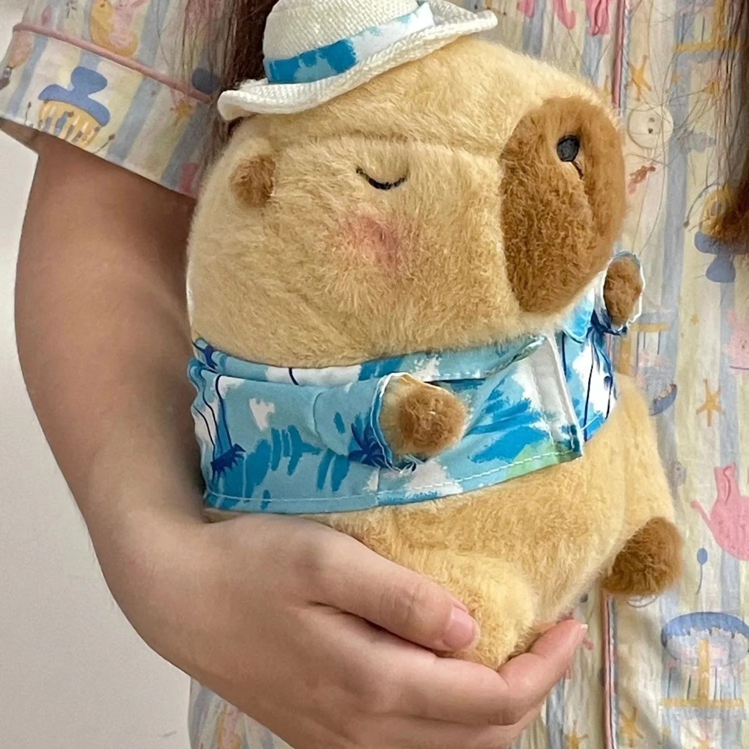 23cm Capybara Plush Simulation Capibara Anime Fluffty Toy Cute Doll Stuffed Animals Soft Doll Plush Christmas Thanksgiving Gift