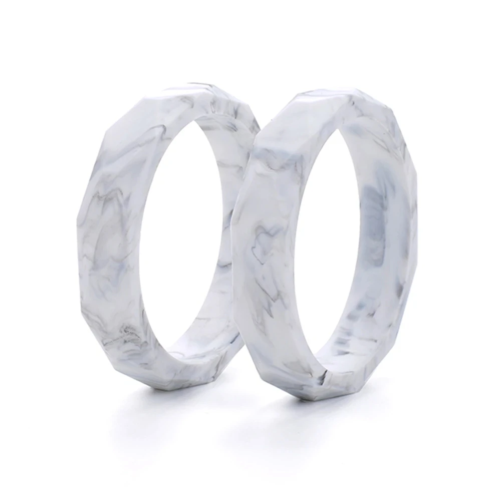 LOFCA Wholesale 10pcs/lot Marble Silicone for Soft Rubber Wristband sports silicone bracelet Bpa free wholesale accessories