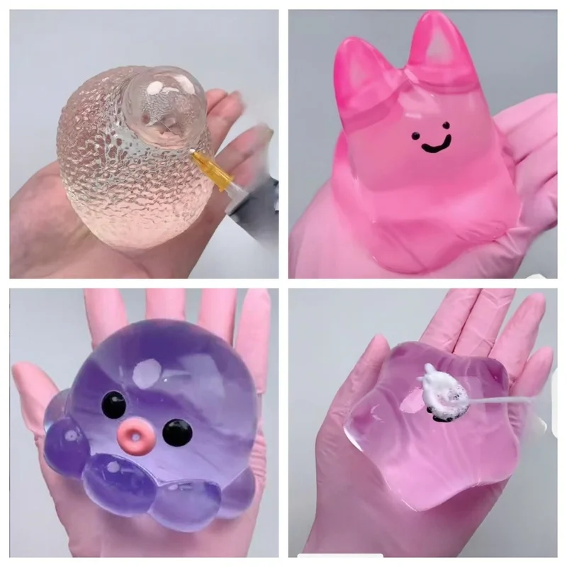 Bubble Pop Fidget Toy Novelty Squeeze Sensual Balls Cute Octopus Jellyfish Star Anti-Anxiety DIY Toy ASMR Fun Party Squishy Gift