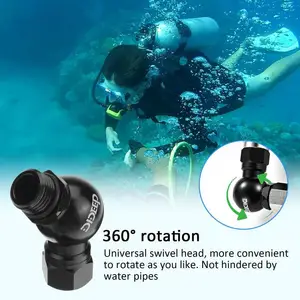 Scuba Swivel Hose Adapter Dive Sport Hose Adapter For Second Stage Regulator Flexible Manoeuvring Lightweight Regulator Adapter