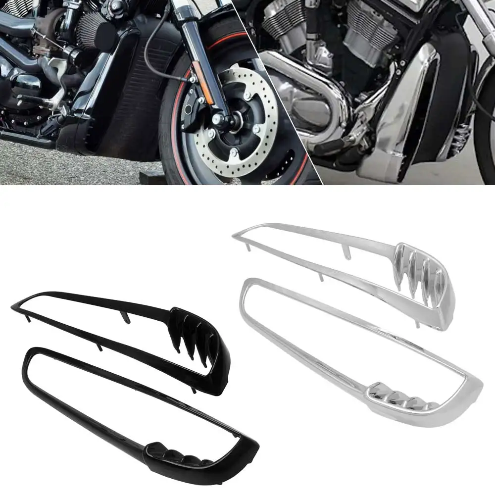 Motorcycle Radiator Trim Bezels Front Protective Frame For Harley-Davidson V-Rod VRSC 2002-2010 Rpl For #66116-01 #66115-01