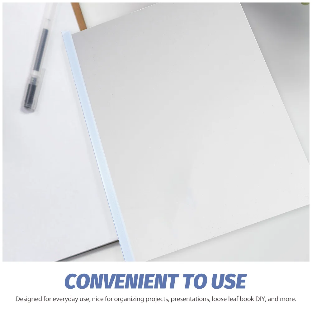 

10Pcs Plastic Slide Binders Strong Hold Spine Bars for Various Paper Sizes Bookbinding DIY Projects Reports Slide Binders