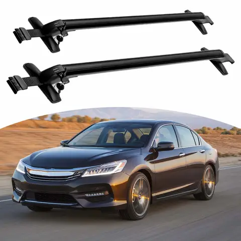 2PCS Crossbar Fits for Honda Accord 2013-2017 Luggage Roof Rack Rails Aluminum Kayak Cross bars Lockable