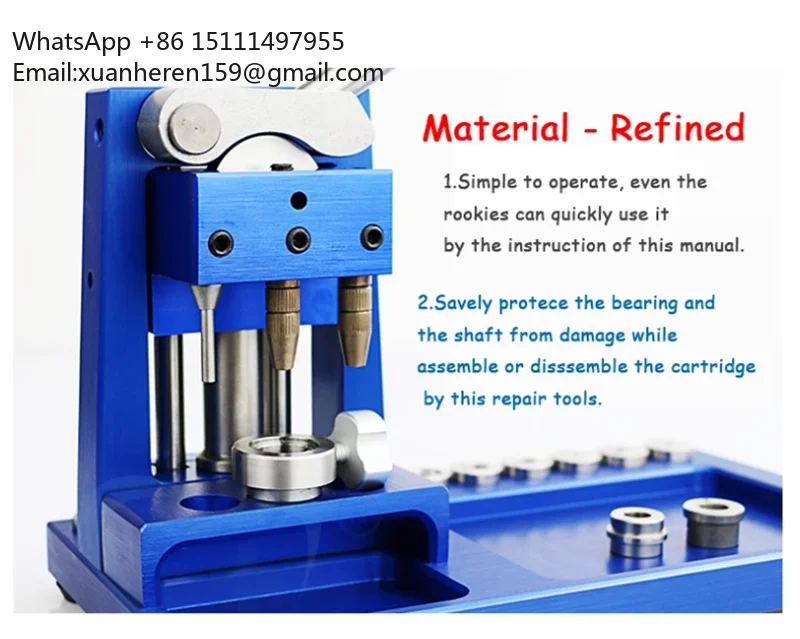 Dental Handpiece Standard Cartridge Push Button Turbine Maintenance Repair Tool Bearing Removal Tool