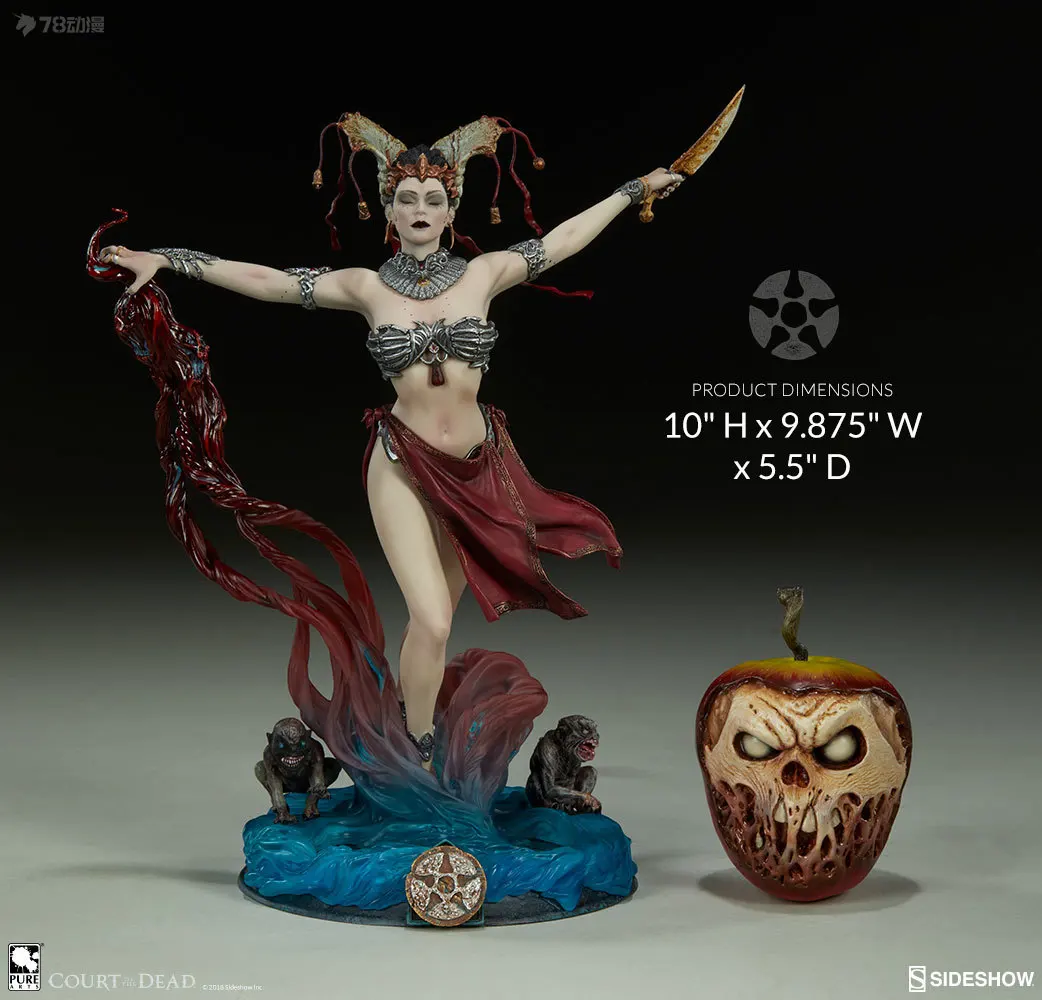 Original SideShow 《Court of the Dead》Gethsemoni /Kier/Xiall: The Resolve Of Bone Figure Statue Height Of About 25/27/33cm