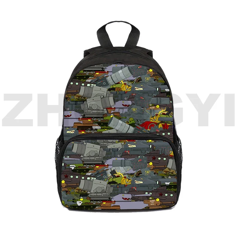 Hot Game 12/16 Inch World of Tanks 3D Backpacks Kindergarten Children Gifts Mini School Bag War Thunder Men Canvas Japanese Bag