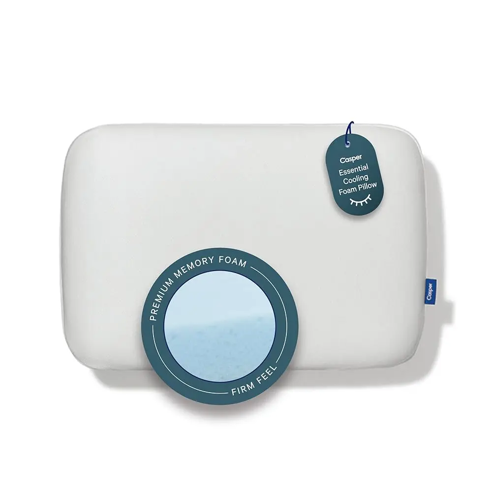 

Sleep, King Ential Cooling Foam Pillow, White