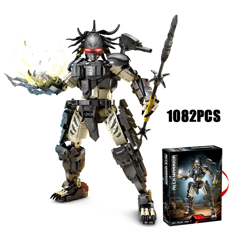 1082PCS Or 978PCS Creative Movie Predator Building Blocks MOC Construction Bricks Toy Gift For Children Adult