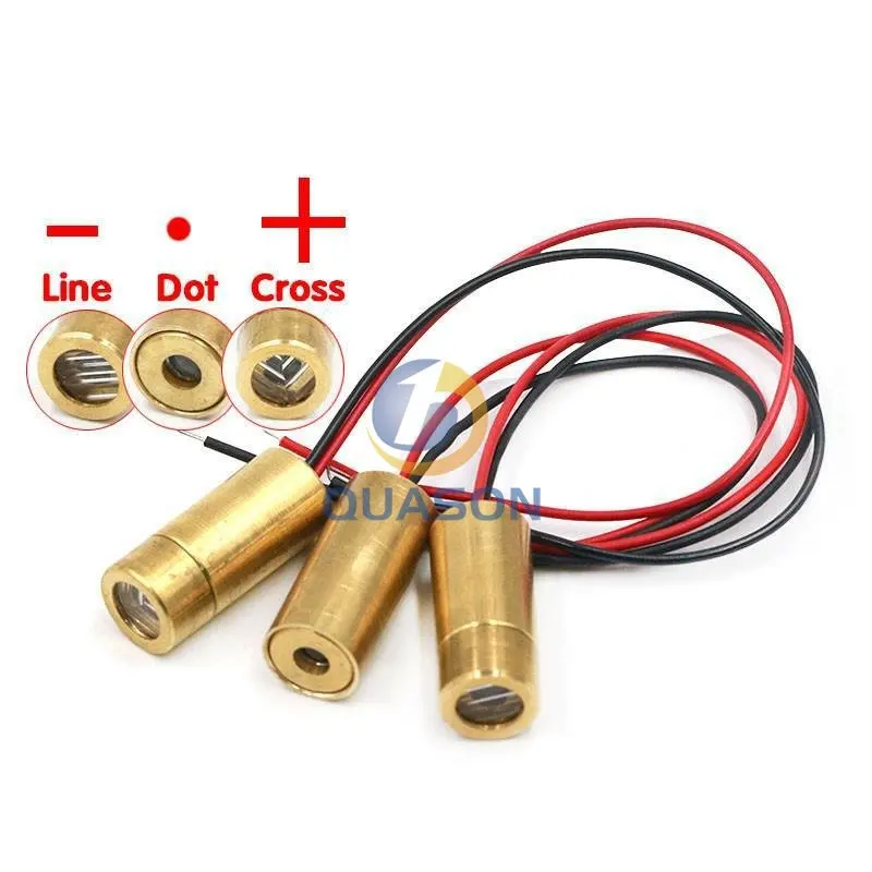 Tête Laser 650nm 9mm 3V 50mW, Module de Diode croisée Laser, tête en cuivre rouge