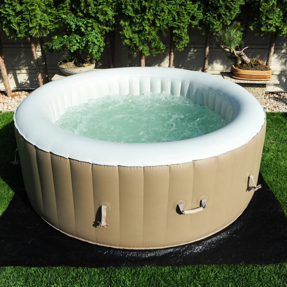 For Inflatable Hot Tubs 6 Person Round Shape Outdoor Sauna Massage 4 Person Garden Leisure Spa Hot Tub Inflatable m