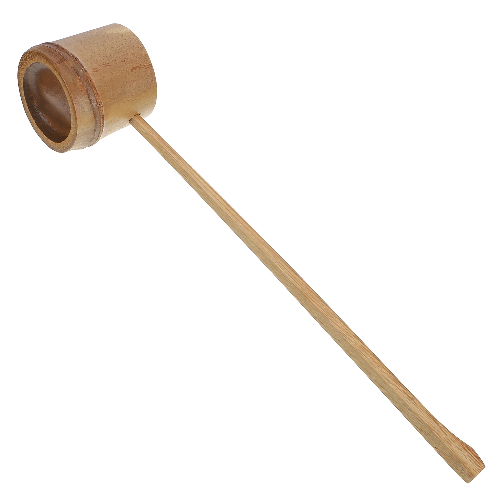 Bamboo Water Ladle Spoon Long Handle Kitchen Scoop Teahouse Flower Watering Bath Salt Flour Soy Sauce Red Ladle Scoop